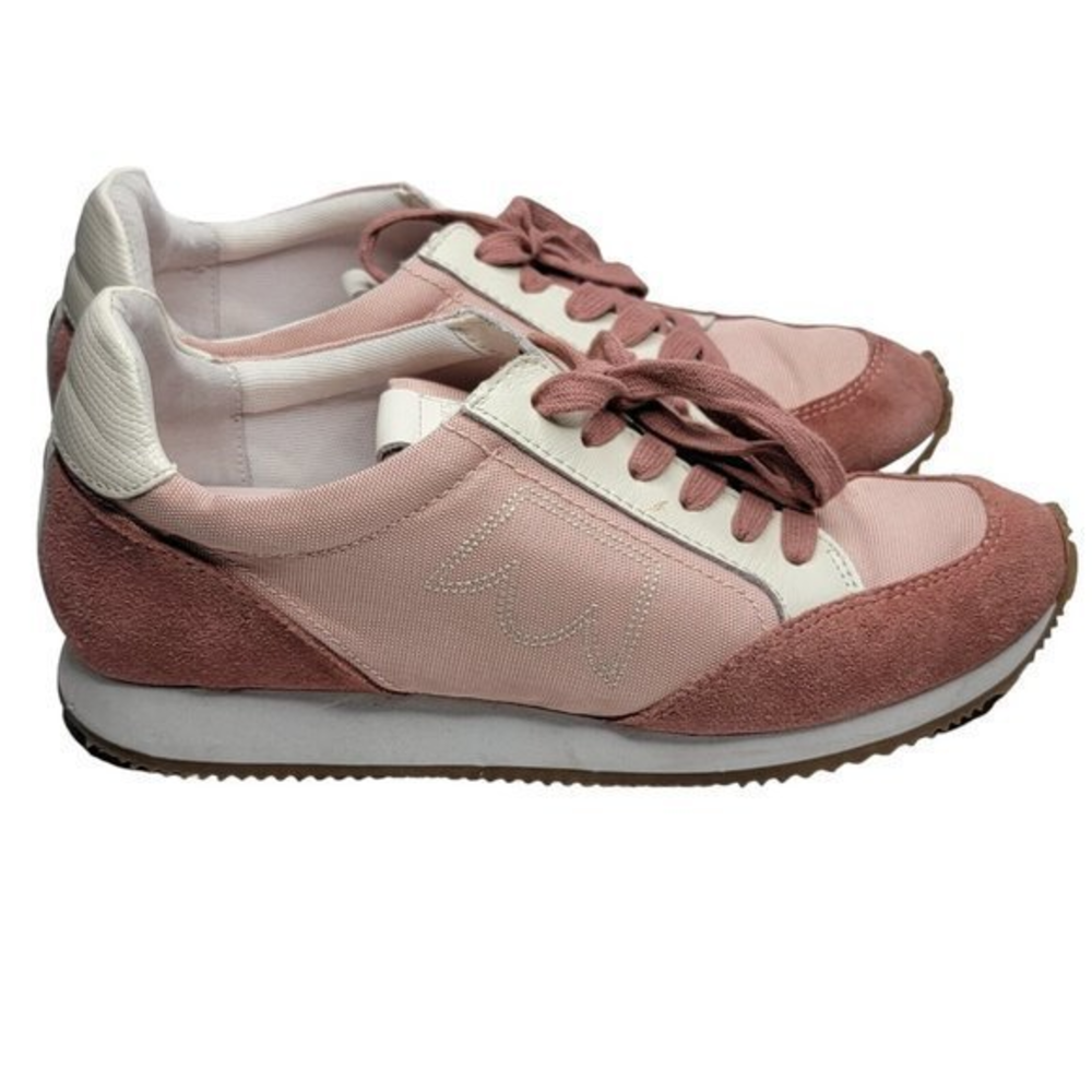 BIRDIES The Roadrunner Pink Suede Lace Up Sneakers US Women's Size‎ 10